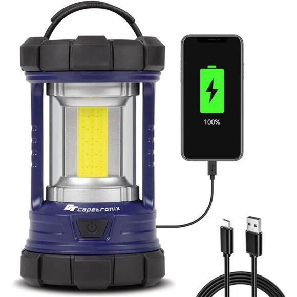 Camping Lantern, 3200LM LED Lanterns for Power Outages, 4600mAh Phone Charger - Picture 1 of 6